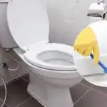 Een half glas van deze oplossing en de toiletpot zal